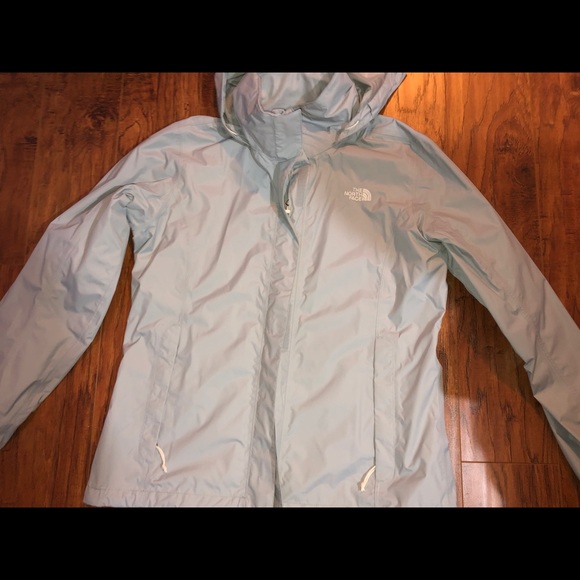The North Face Jackets & Blazers - Silver North Face Rain Jacket Size L Women’s